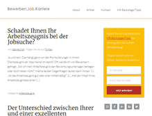 Tablet Screenshot of bewerbenjobkarriere.com
